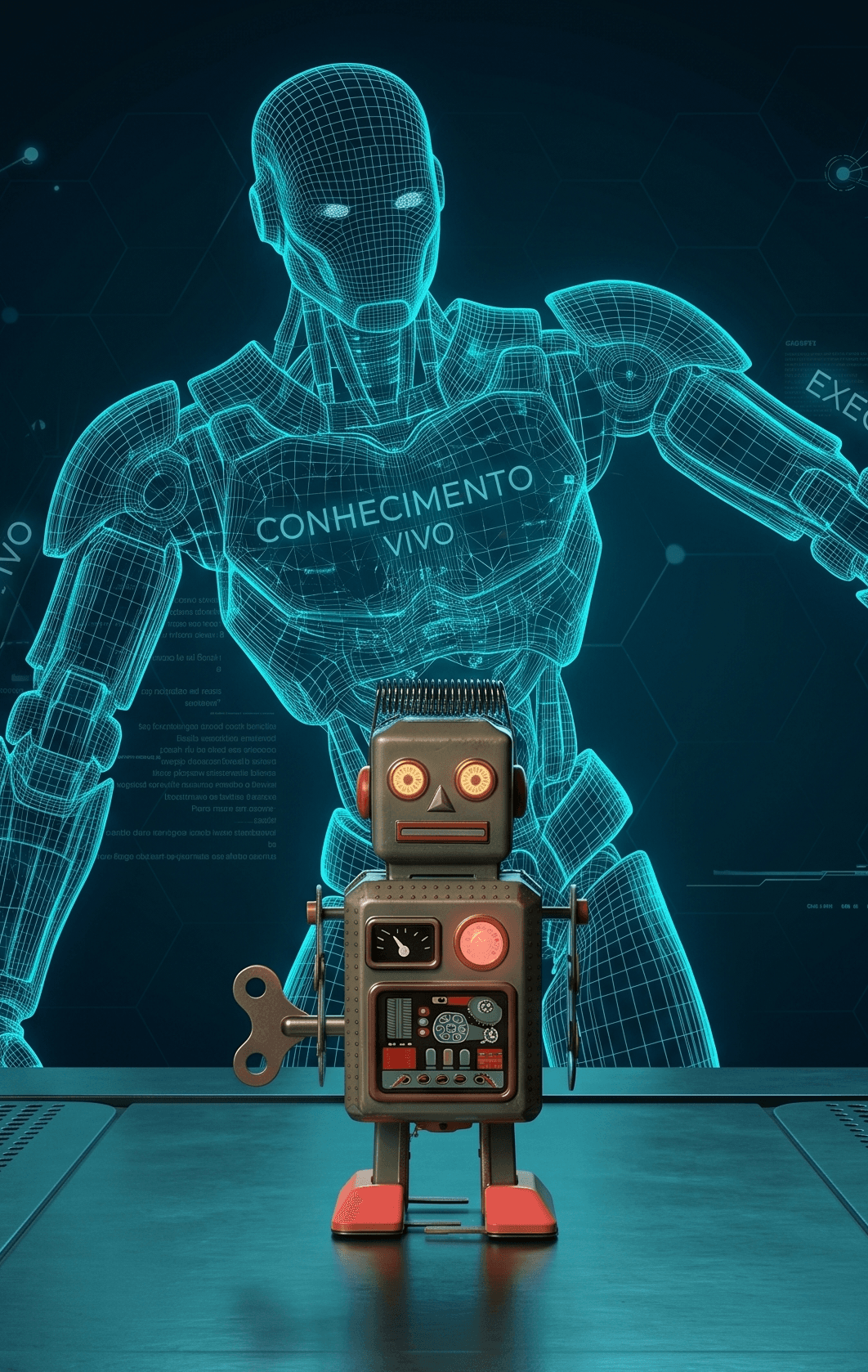 O chatbot: um brinquedo de corda na frente da força de trabalho digital que prometeram.